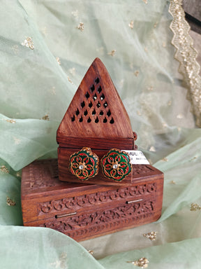 Amuukta Enamelled Bloom Studs