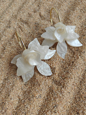 Amuukta 18K Gold Flower Immortal Bloom Earrings