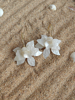 Amuukta 18K Gold Flower Immortal Bloom Earrings